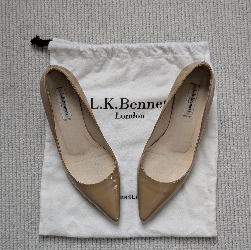 LK Bennett Nude Kitten Heels
